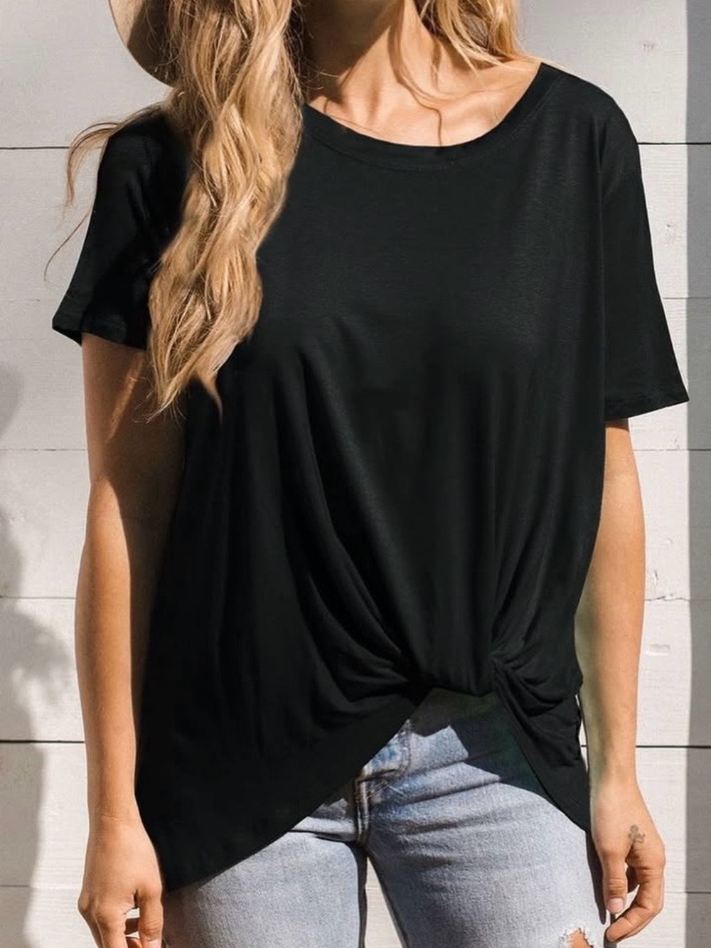 Jackson Rowe Black Knot Front Modal Tee XS